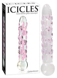 Icicles No. 7- Glass Wand (Clear/Purple)