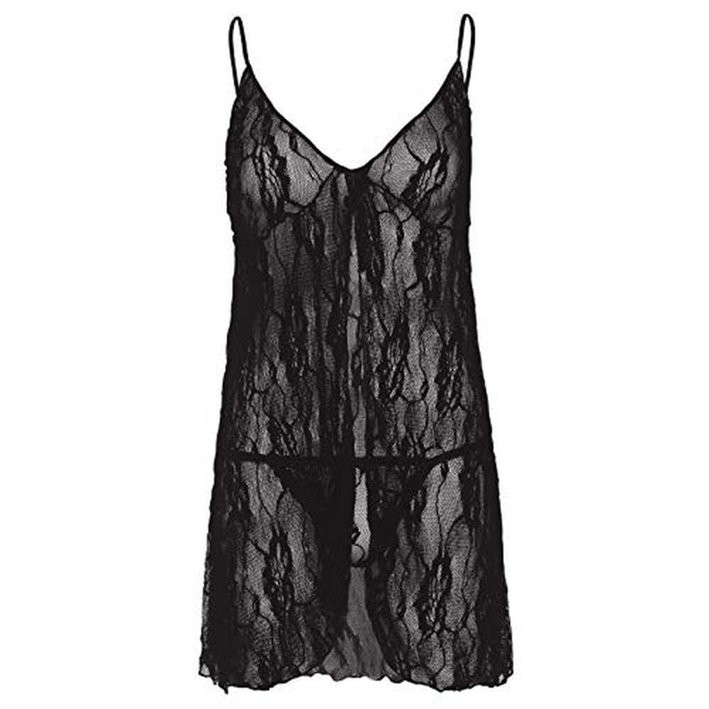 Stay up lace top backseam fish