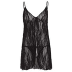 Stay up lace top backseam fish