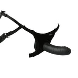 (D) Ss Black Everlaster Wishbo Hollow Strap On