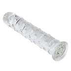 Epichao Large Dotted Glass Dildo Crystal Penis Big G-spot Stimulator Female Masturbation Sex Pleasure Wand (Medium)