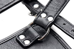Master Series Ass Holster Anal Plug Harness Adjustable, Black