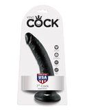 Pipedream King Cock Dildo, Black, 7 Inch