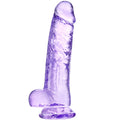 Purple Suction Cup Dildo - 8.2 '' Realistic Dildo, Large Adult Sex Toy with Suction Cup, Suitable for Women/Men/Gay, with Curved
