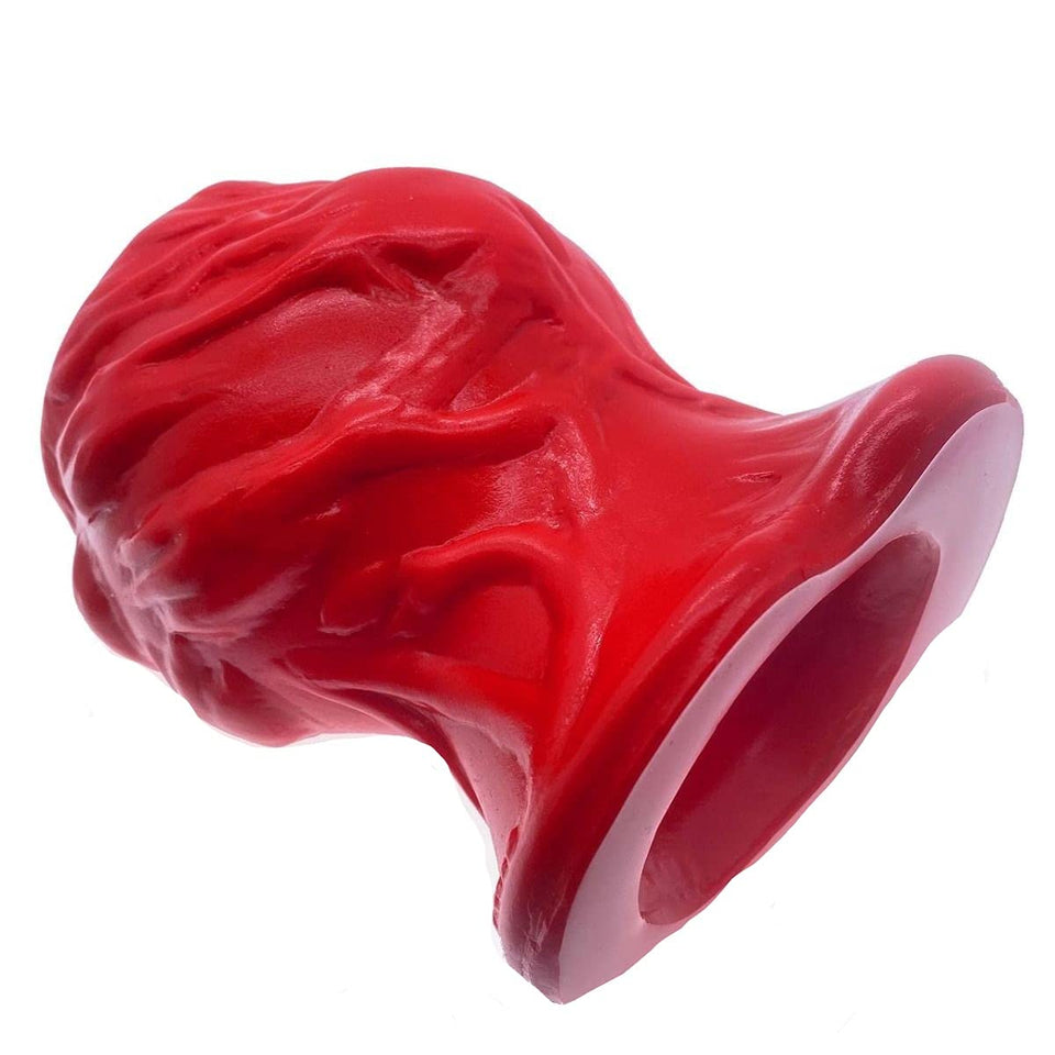 Blue Ox Designs Oxballs 76931: Pighole Squeal Ff Veiny, Red