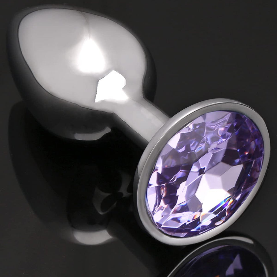 Akstore Small Fetish Anal Plug Butt Personal Sex Massager(Light Purple)