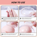 Nipple Clamps with Clitoral G Spot Dildo Vibrator 2 in 1 Nipple Clips for Women Sex Pleasure Dual Stimulation for Nipples and G-