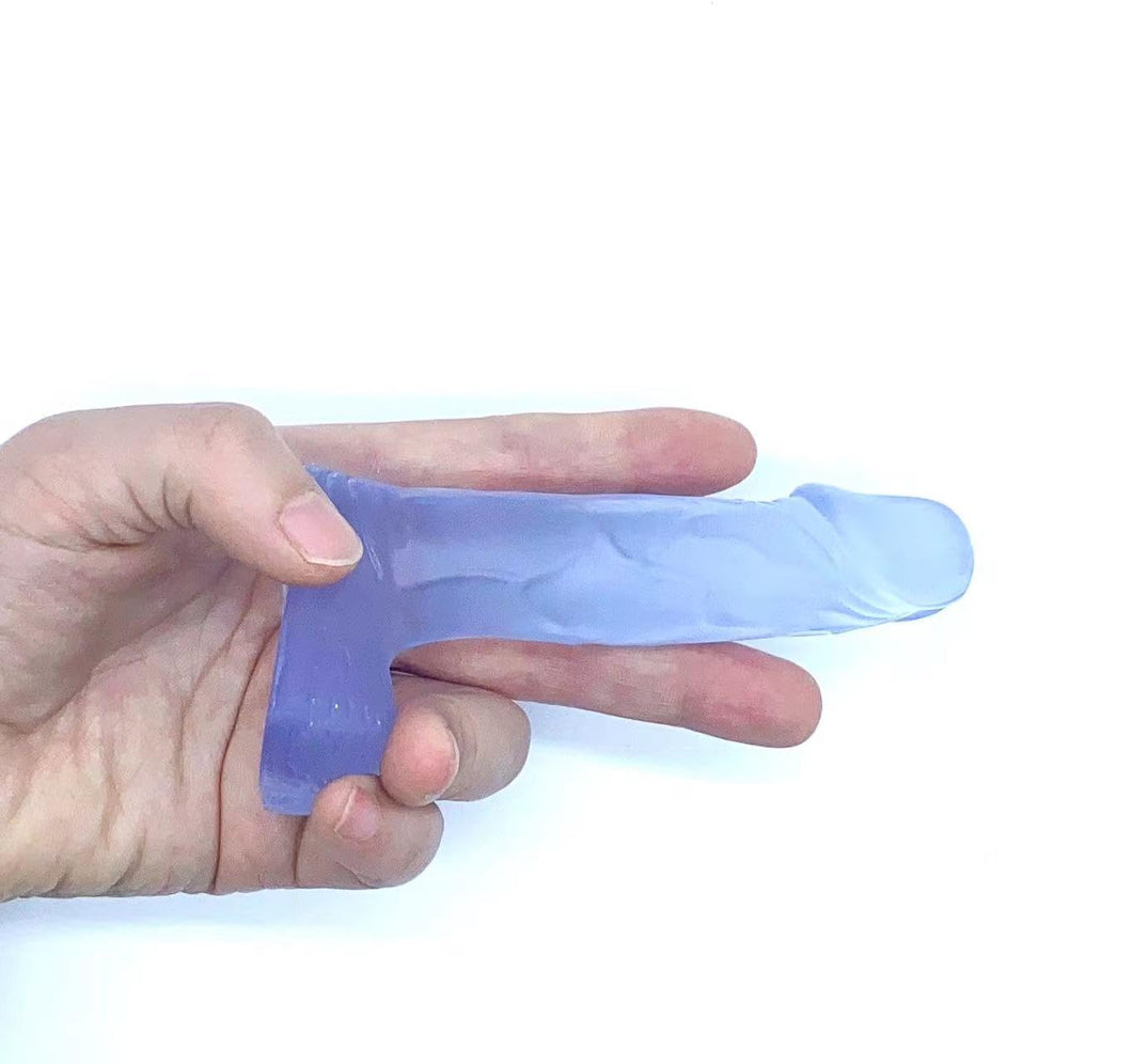 4.3 inches Realistic Dildo for Beginners, Lifelike Fake Penis for Women/Men/Gay, Adult Sex Toys for G spot Stimulator (Blue)