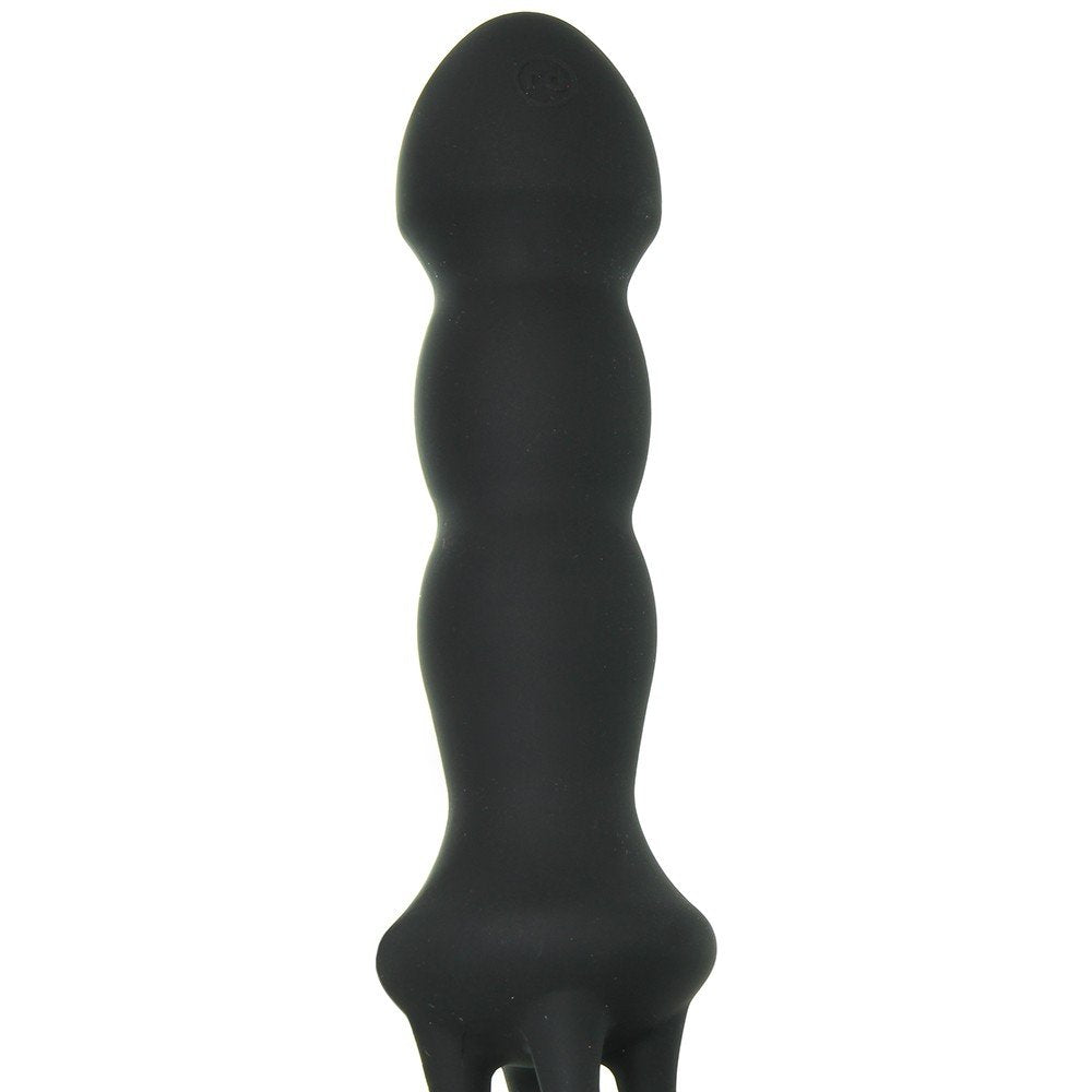 Kink By Doc Johnson The Quad Premium Silicone Whip, Black