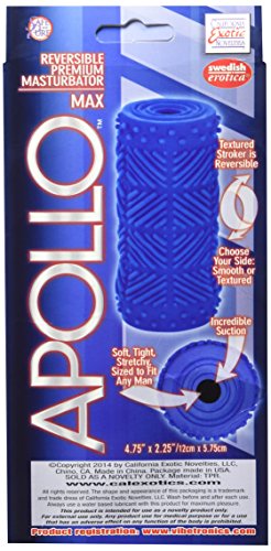 California Exotics Apollo Reversible Masturbator Max, Blue