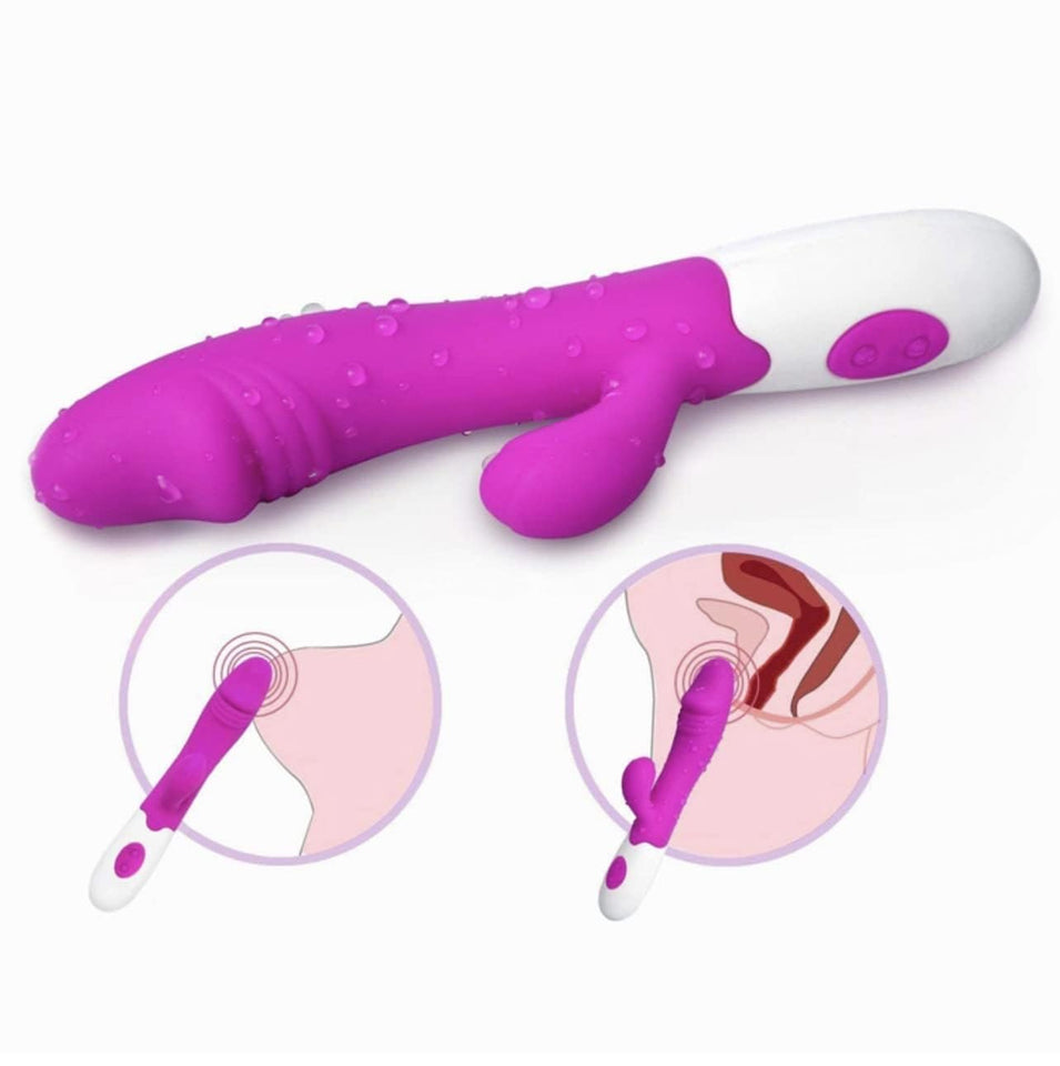 Sex Toys Women 12 Speed G-Spot Vibrator, Powerful Vibrator for Women, Dual Motors for g-spot & Clitoris Stimulation, Operated Vi