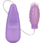 Silicone Slims Vibrating Nubby Bullet - Purple