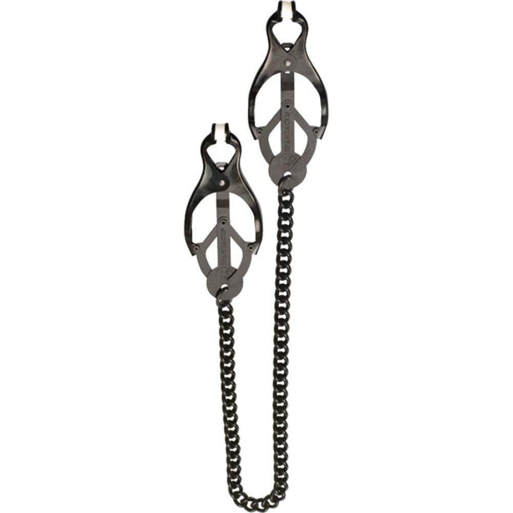 Spartacus Black Butterfly style Nipple Clamps W/Chain