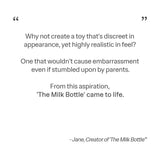 Parent-Proof! Stroker 'Milk Bottle' Male Masturbator, Pocket Pussies, Sex Toy for Adult Men's Masturbation, Sex Dolls for Men Se