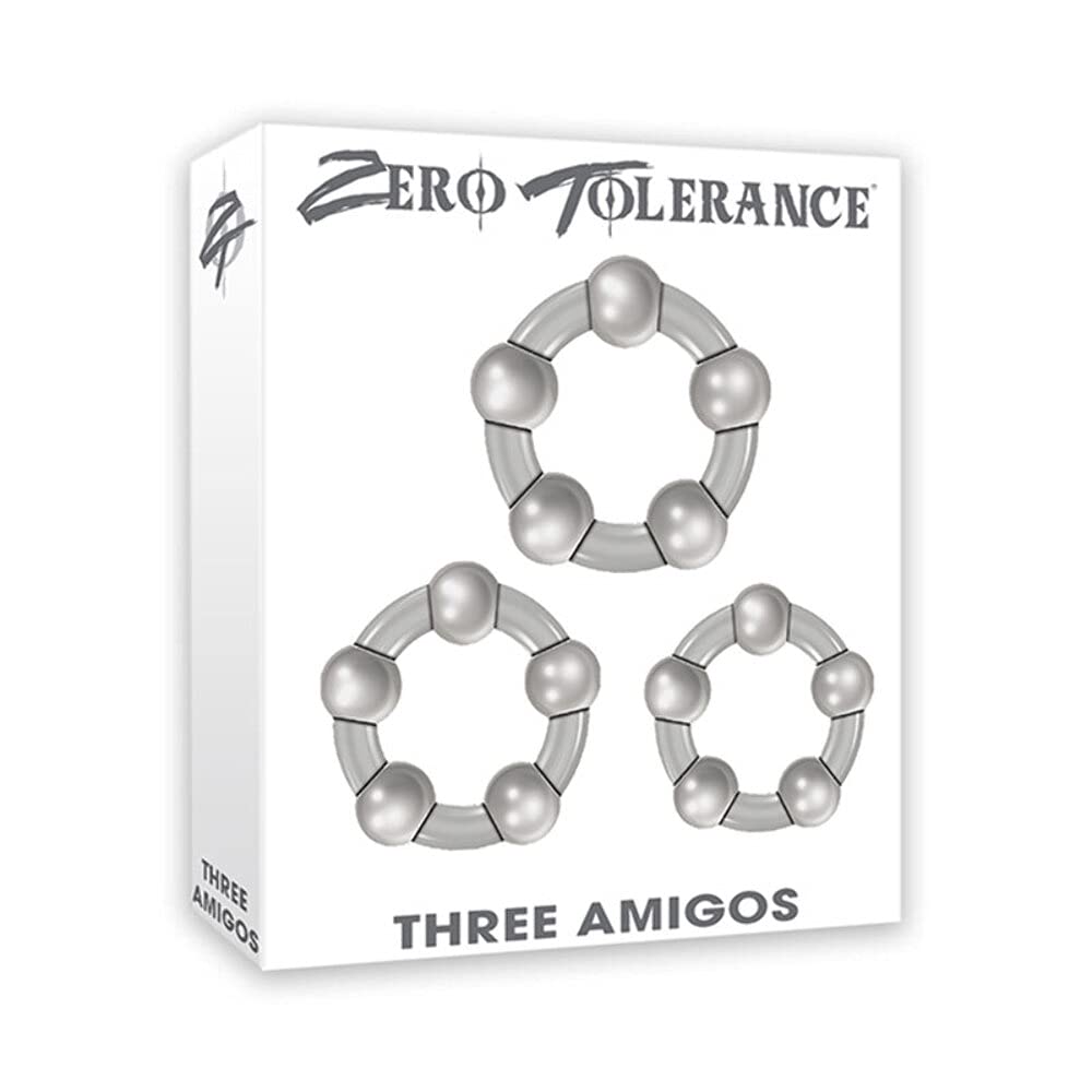 ZERO TOLERANCE THREE AMIGOS COCK RINGS