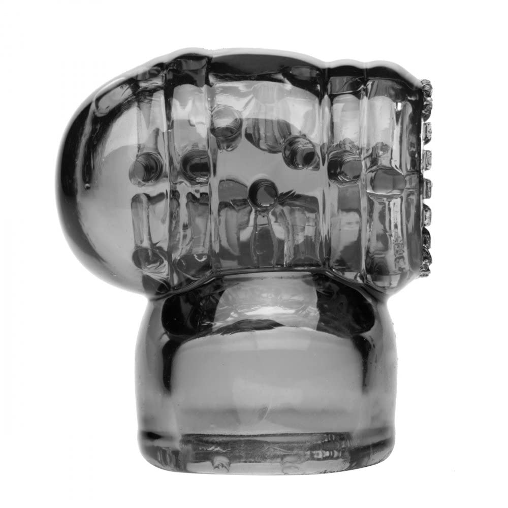 Wand Essentials Black Vibra Cup Male Masturbation Wand Attachment