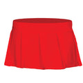 Music Legs 25075-REDM-L Solid Color Pleated Skirt, Medium & Large