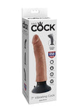 King Cock 7In Vib Cock Tan