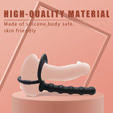 Silicone Anal Plug With Penis Ring,Anal Beads With Cock Ring,Anal Sex Toys,Anal Toys For Men,Women And Beginners,Sex Toy For Vag