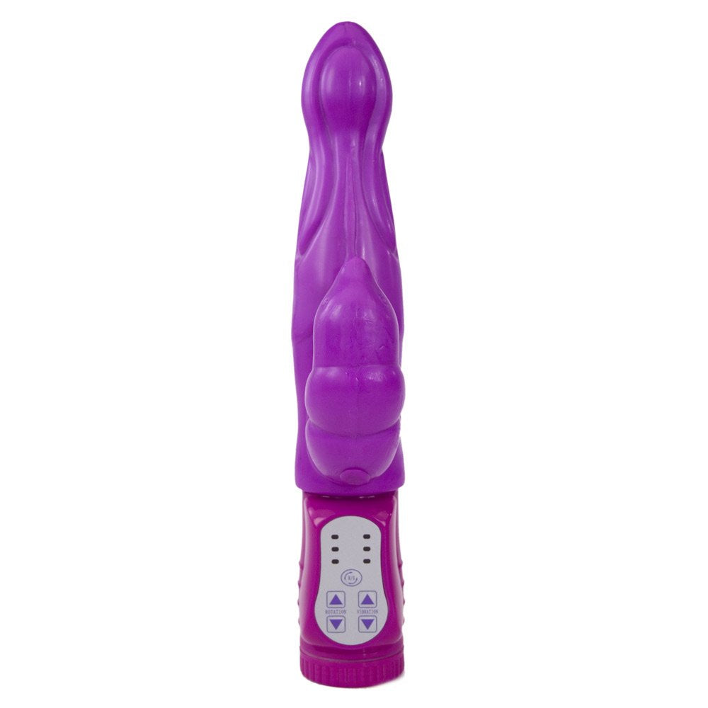 Nasstoys Waterproof Silicone Pure Vibes #74 Purple Bi-Directional, Rotating, Thick Tapered 7-Inch Shaft,