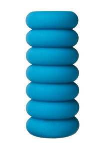 Doc Johnson Mood - Thrill - Ultraskyn - Stroker With Triple-Texture Pleasure Tunnel - Blue
