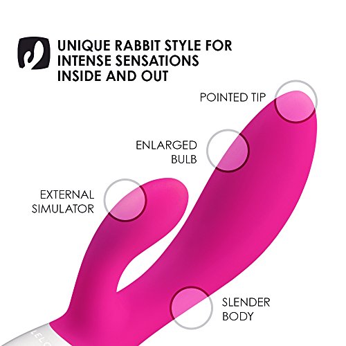Lelo Ina Wave Dual-Action, G-Spot And External Massage Vibrator With Motion Movement, Cerise