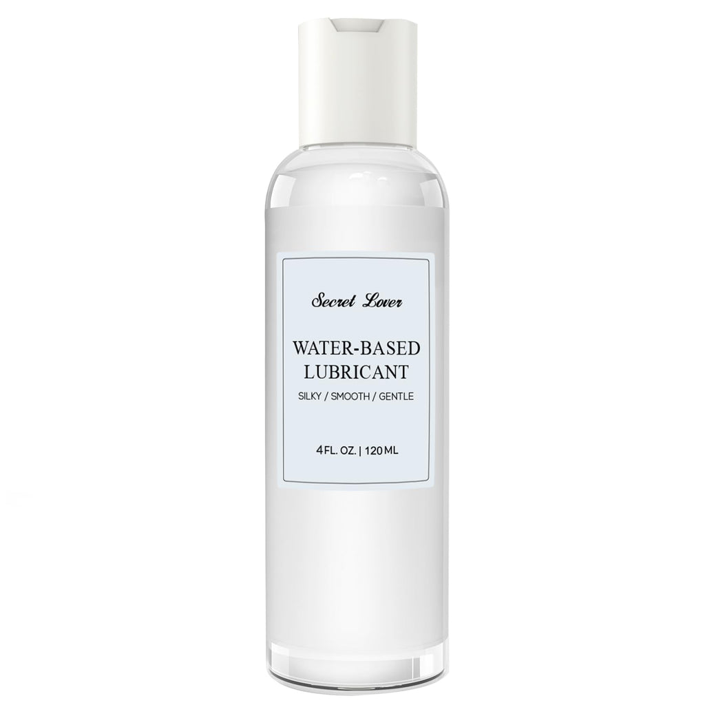 Secret Lover Water-Based Personal Lubricant, Portable Silky Smooth Long-Lasting Lube for Women, Men, and Couples, Natural Ingred