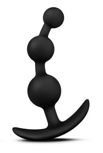 Blush Be Me 3 - Platinum Cured Puria Silicone - 3 Beaded Anal Plug - Satin Smooth Ultrasilk - Anchortech Base Stayput Design Kee