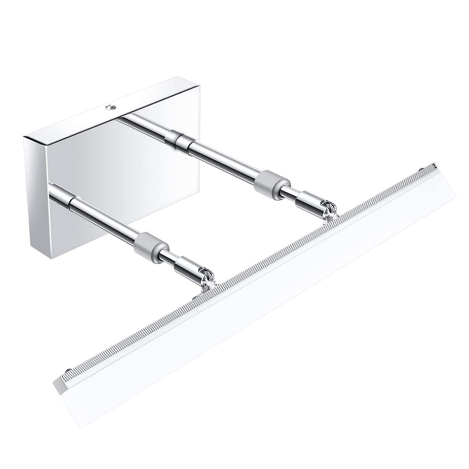 Aipsun 15.7 Inch Led Vanity Lights Adjustable Bathroom Vanity Light Fixtures Bathroom Lighting Fixture Over Mirror Chrome Modern