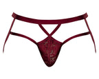 Lucifer Strappy Jock Burgundy S/M