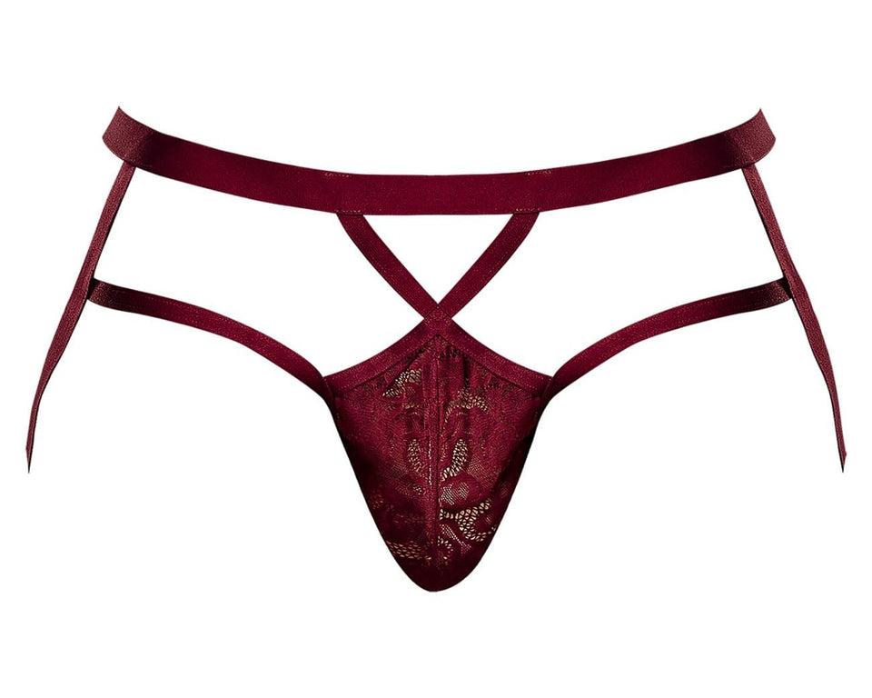 Lucifer Strappy Jock Burgundy L/Xl