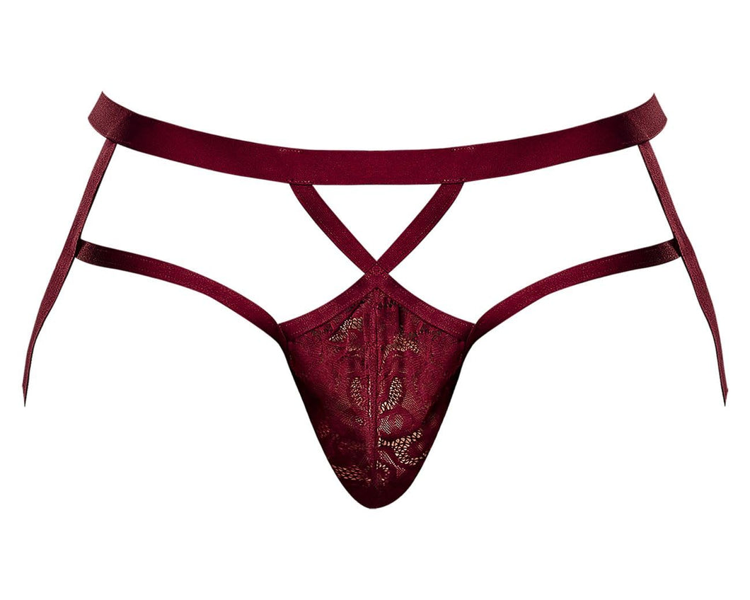 Lucifer Strappy Jock Burgundy L/Xl