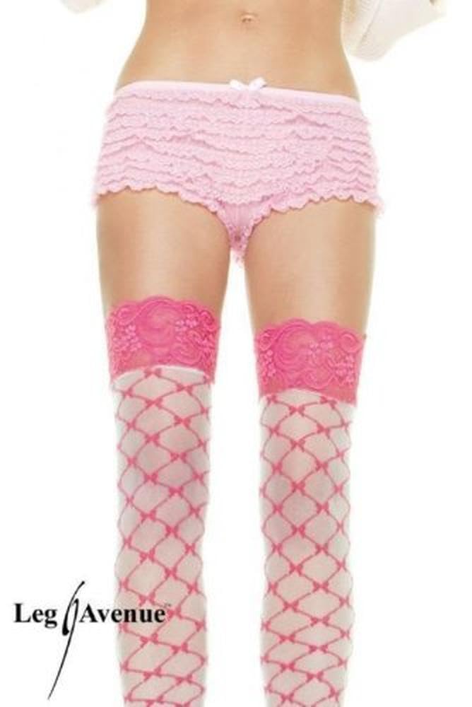 Micromesh Lace Ruffle Tanga Short