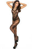 Crochet Net Body Stocking - One Size - Black