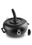 (D) King Cock Deluxe Hot Seat Inflatable Vibrating Black
