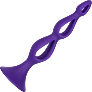 (D) Booty Call Silicone Triple Probe Purple