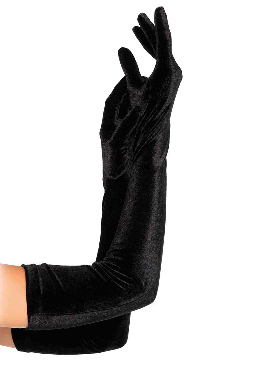 Velvet Opera Length Gloves O/S