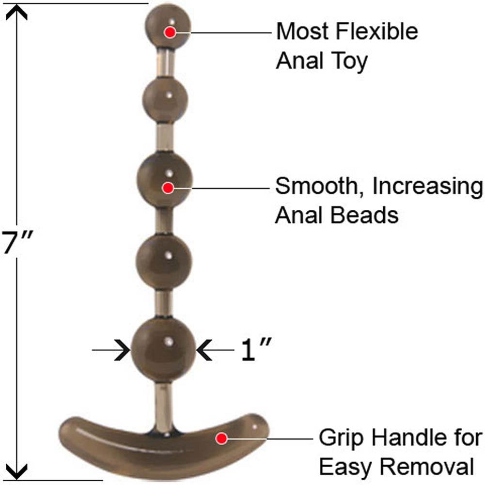 Golden Triangle Anchor's Away Black Anal Beads