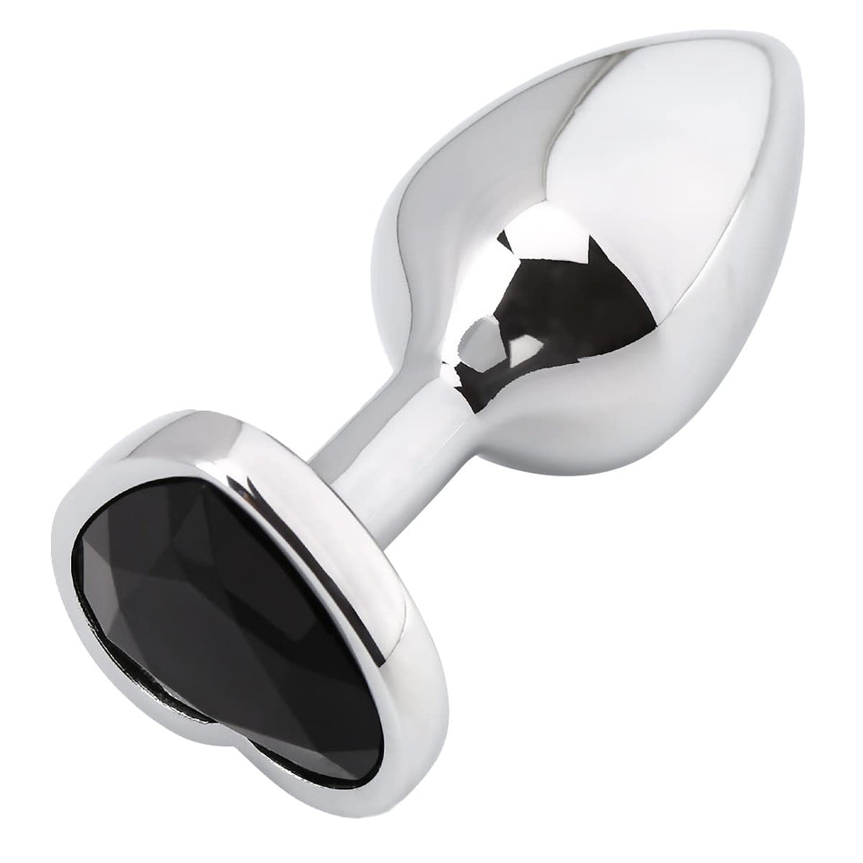 Akstore Small Super Steel Fetish Plug Anal Butt Personal Sex Massager (Black)