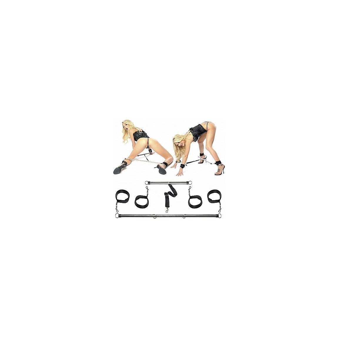 Fetish Fantasy Series - Spread 'Em Bar And Cuffs Set