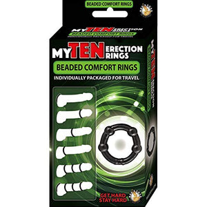 My Ten Erection Rings Beaded Comfort Bk
