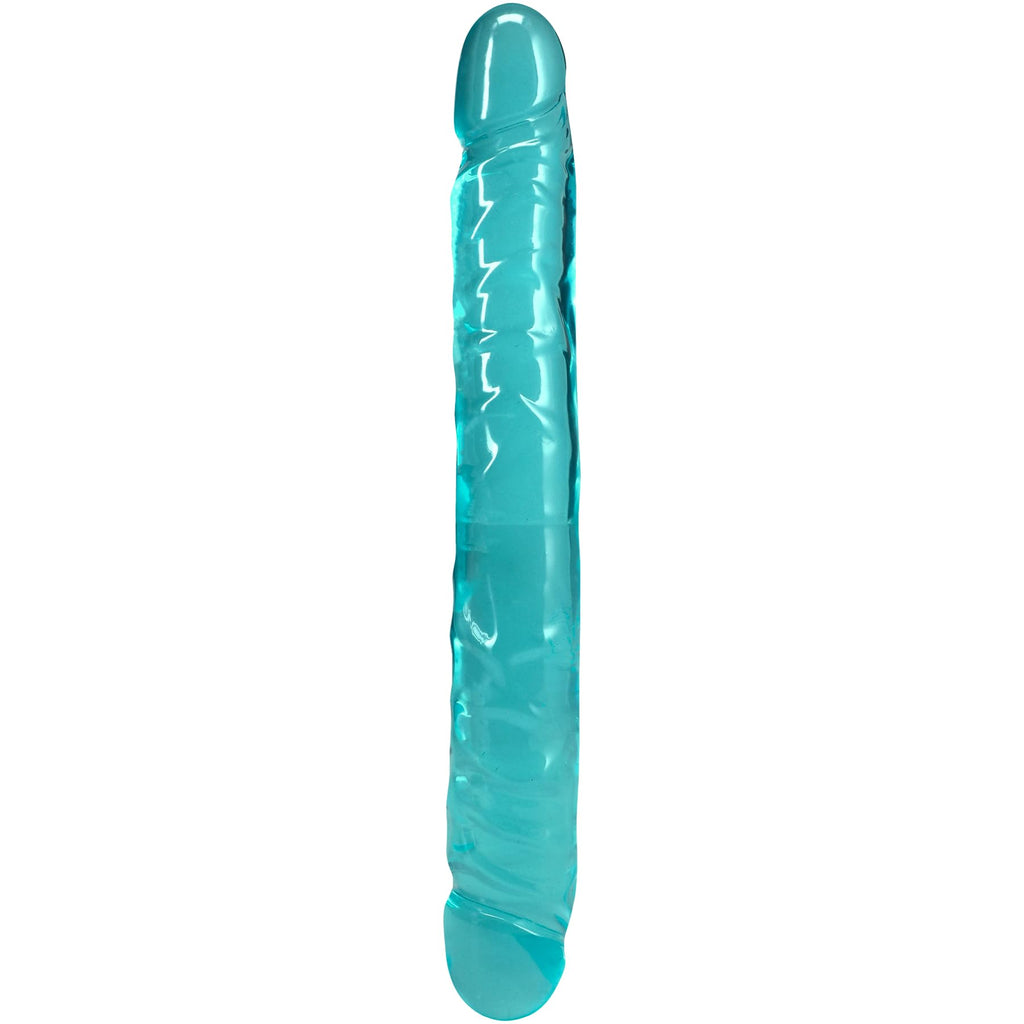 Crystal Jellies 12in Jr. DoubleDong Teal