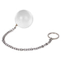 Anal Ball Plugs Large Glass Butt Plugs with Metal Safety Chain Anus Dilator Anal Sex Toys for Advanced Women Men (M)