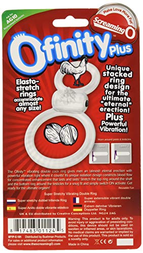 Screaming O Ofinity Plus Cock Ring Clear