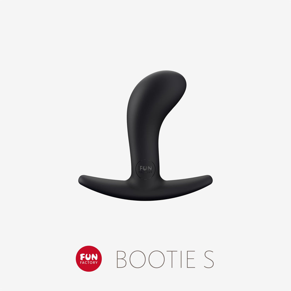 Fun Factory Adult Toys  Bootie Butt Plug Sex Toy  Curved Anal Plug Adult Toy  Sex Toys For Women  Men   Couples Small Black