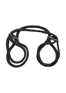Japanese Style Bondage Cotton Cuffs Blk