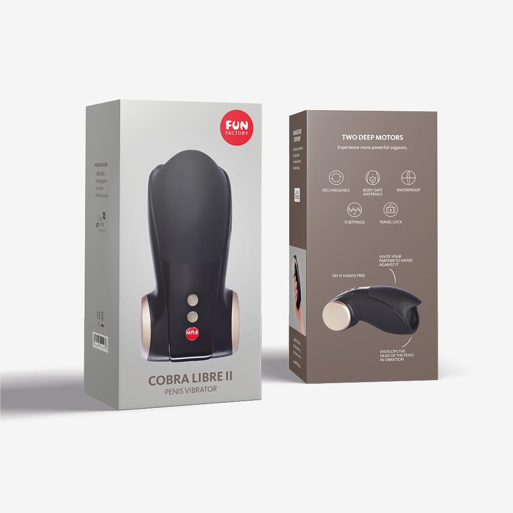 Fun Factory Adult Toys - 'Cobra Libre Ii' Penis Massager - Sex Toys For Men - Male Masturbator Made With Medical Grade Body Safe