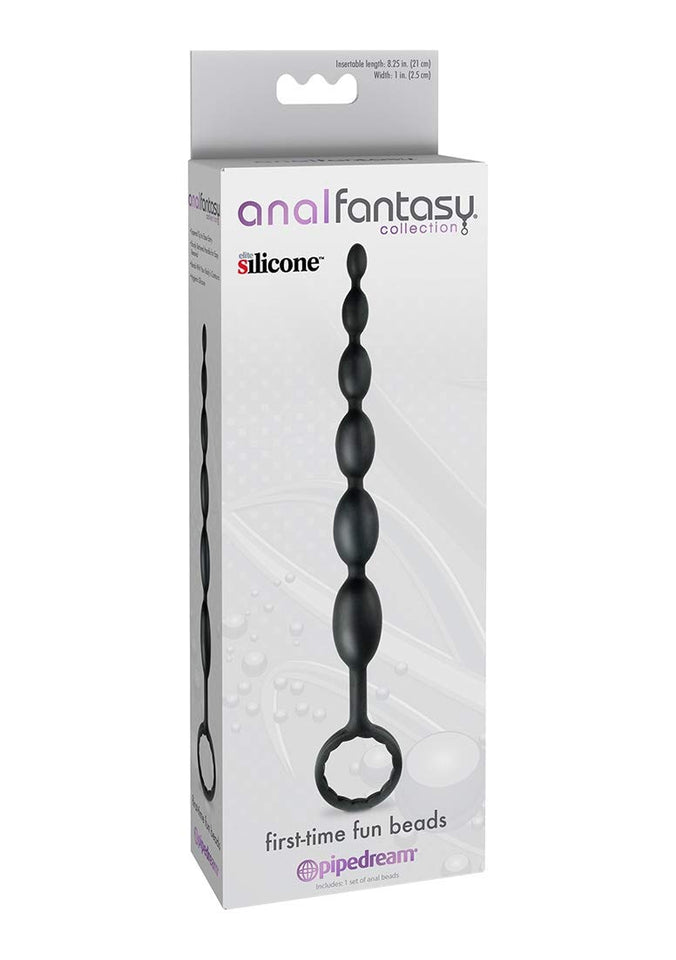 Anal Fantasy Collection First Time Fun Beads - Black