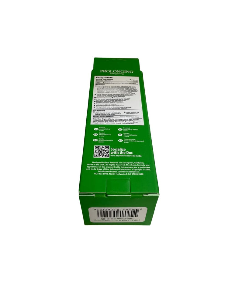 Doc Johnson Intimate Enhancements Prolonging With Ginseng Delay Cream