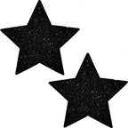 Neva Nude Pasty Star Glitter Black
